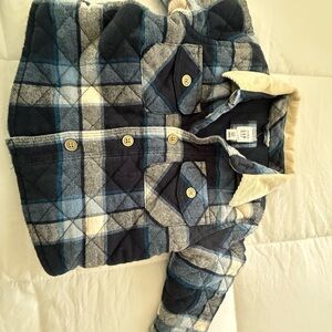 BabyGAP Blue and Cream Plaid Jacket